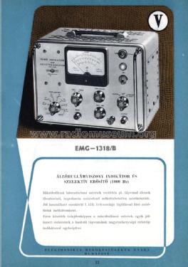 VSWR Indicator & Selective Amplifier EMG-1318B; EMG, Orion-EMG, (ID = 2087968) Equipment