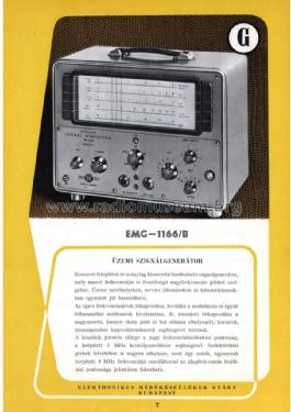 Workshop Signal Generator 1166/B / TR-0501; EMG, Orion-EMG, (ID = 2087045) Equipment