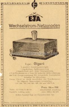 Netzanode Gigant; Elektrosignal G.m.b. (ID = 1313349) Strom-V