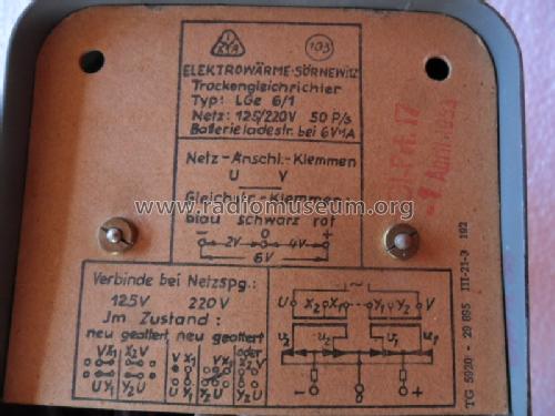Trockengleichrichter LGe 6/1; Elektrowärme (ID = 1638525) A-courant