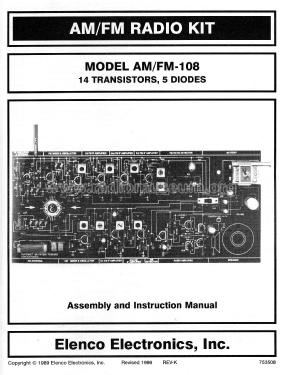 AM-FM-108 ; Elenco Electronics (ID = 2020825) Kit