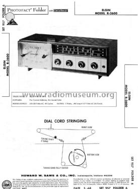 R-2600 ; Elgin Radio Division (ID = 2145395) Radio