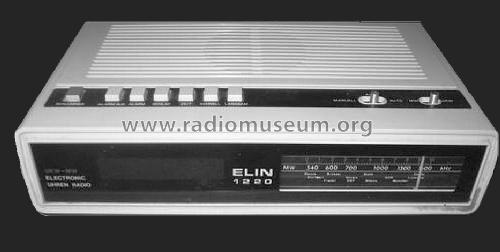 UKW-MW Electronic Uhren Radio 1220; Elin AG für (ID = 1165660) Radio