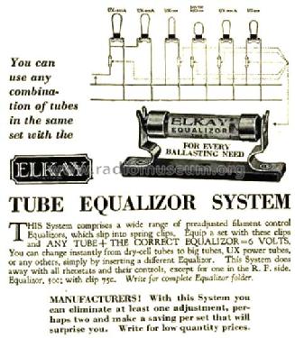 Tube Equalizer System ; Elkay, Langbein (ID = 1418527) Radio part