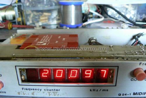 Midifreq Counter - Frekvenciamérö Q84-1; Elkisz Elkis Ipari (ID = 794047) Equipment