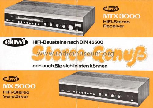 HIFI-Stereo Receiver MTX 3000; Elowi; Locher KG, (ID = 2021968) Radio