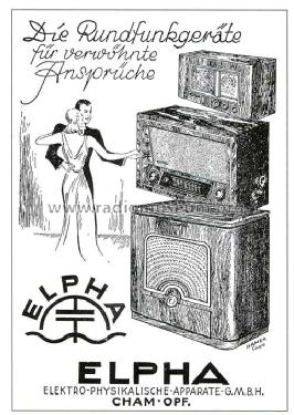 Phono-Radio-Schrank Elitephon; Elpha, Elektrophysik (ID = 1845617) Radio