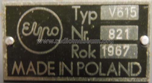 Transistor Millivoltmeter V-615; Elpo, Zaklad (ID = 2219289) Equipment