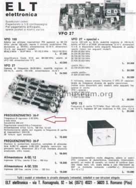 Frequenzimetro - Frequency meter 30-F; ELT Elettronica; San (ID = 2745746) Ausrüstung