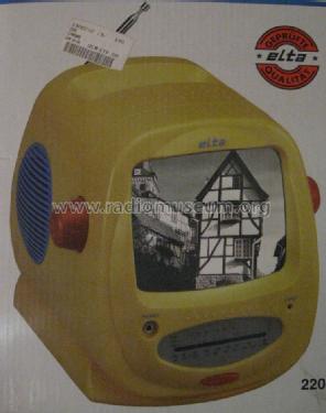 14 cm Schwarz/Weiß TV Portable mit Radio 2208; Elta GmbH, Rödermark (ID = 1699132) TV-Radio
