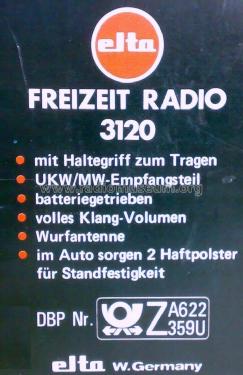 Freizeit Radio 3120; Elta GmbH, Rödermark (ID = 2543541) Radio