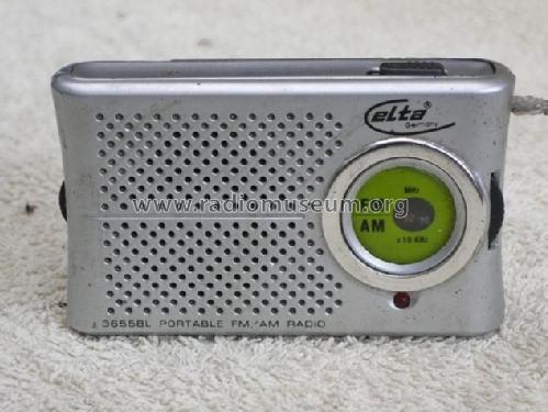 Portable FM/AM Radio 3655BL; Elta GmbH, Rödermark (ID = 1607772) Radio