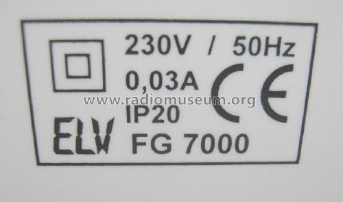 Funktionsgenerator FG7000; ELV Elektronik AG; (ID = 2407543) Equipment