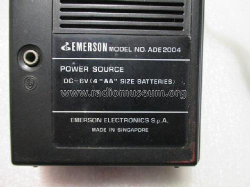 Portable FM/AM Radio ADE 2004; Emerson Electronics; (ID = 2365673) Radio