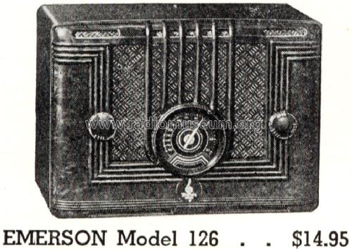 126 Ch= U-4-B; Emerson Radio & (ID = 1416909) Radio