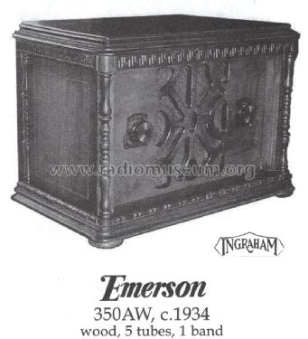 350AW ; Emerson Radio & (ID = 1412114) Radio