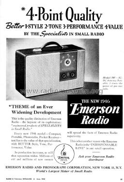 505 Ch= 120020; Emerson Radio & (ID = 1118455) Radio