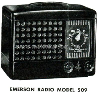 509 Ch= 120010; Emerson Radio & (ID = 1408824) Radio