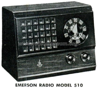 510 Ch= 120000; Emerson Radio & (ID = 1408822) Radio