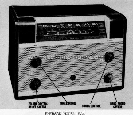524 Ch= 120011; Emerson Radio & (ID = 826520) Radio