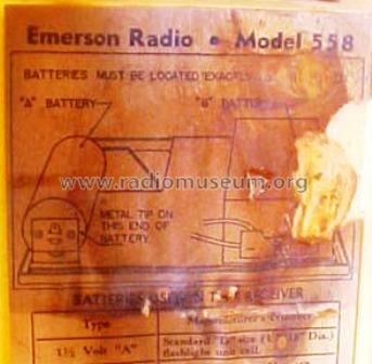 558 Ch= 120058; Emerson Radio & (ID = 126250) Radio