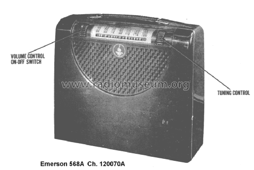 568A Ch= 120070A; Emerson Radio & (ID = 1512958) Radio