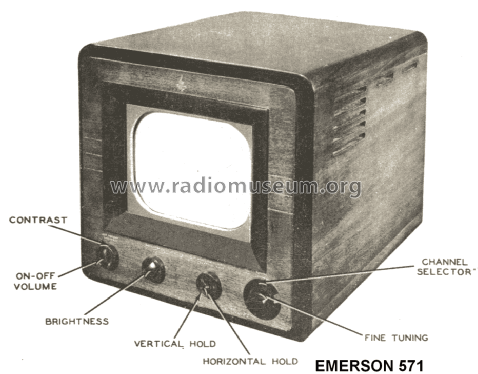 571 Ch= 120066; Emerson Radio & (ID = 1399925) Télévision