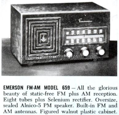 659B Ch= 120126-B; Emerson Radio & (ID = 1408062) Radio