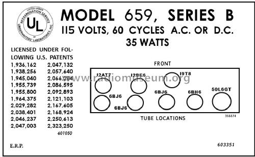 659B Ch= 120126-B; Emerson Radio & (ID = 2865152) Radio