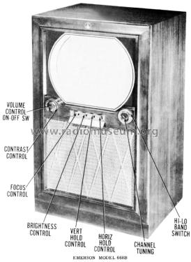 668 or 668 Series B ; Emerson Radio & (ID = 1920604) Televisore