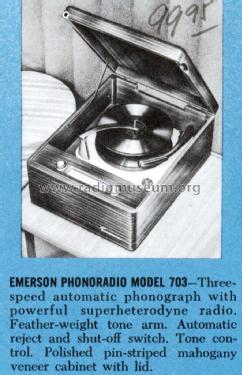 703B Ch= 120097-B; Emerson Radio & (ID = 1408046) Radio