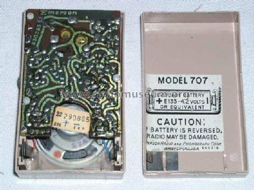 8 Transistors 707 Ch= 120598; Emerson Radio & (ID = 275717) Radio