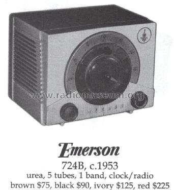 724 Ch= 120151B; Emerson Radio & (ID = 1412312) Radio
