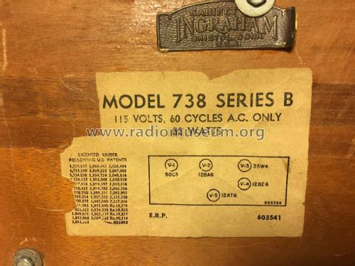 738B Ch= 120150-B; Emerson Radio & (ID = 1935541) Radio
