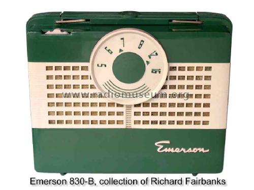 830-B Ch= 120252-B; Emerson Radio & (ID = 619131) Radio