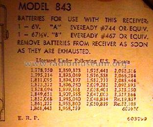 Transistor III 843 ; Emerson Radio & (ID = 128460) Radio