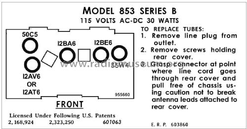 853B Ch= 120335B; Emerson Radio & (ID = 2968765) Radio