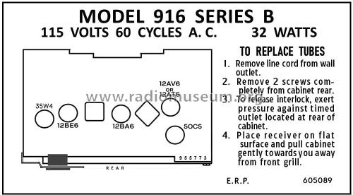 916B Ch=120484B; Emerson Radio & (ID = 2896442) Radio