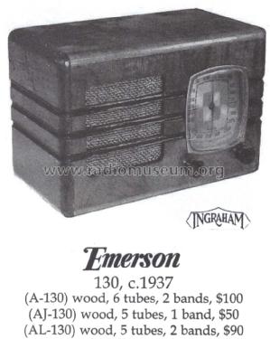 AL130 Ch=AL; Emerson Radio & (ID = 1410933) Radio