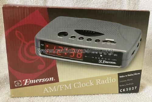 AM/FM Clock Radio CK5027; Emerson Radio & (ID = 2914069) Radio