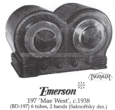 BD197 'Mae West' Ch= BD; Emerson Radio & (ID = 1411696) Radio