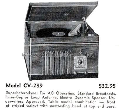 CV-289 Ch= CV; Emerson Radio & (ID = 1415233) Radio