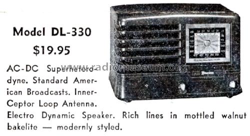 DL-330 Ch= DL; Emerson Radio & (ID = 1415375) Radio