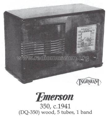 DQ350 ; Emerson Radio & (ID = 1412112) Radio