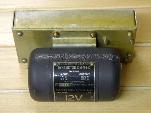 Dynamotor DM-34-; Emerson Radio & (ID = 1506809) Military
