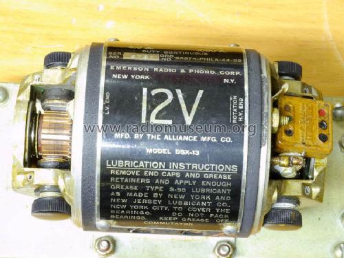 Dynamotor DM-34-; Emerson Radio & (ID = 1506817) Military