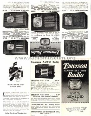 E-128 Ch= E; Emerson Radio & (ID = 1416907) Car Radio