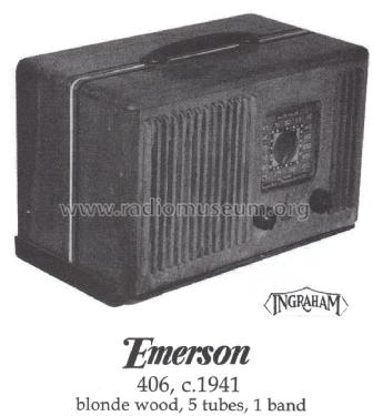 EP406 Ch= EP; Emerson Radio & (ID = 1412146) Radio