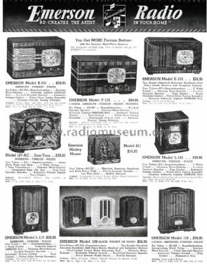 F-133 Ch= F; Emerson Radio & (ID = 1416991) Radio