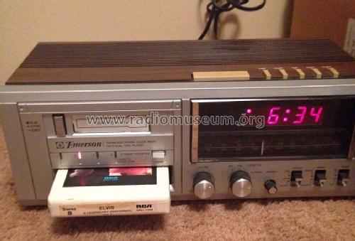FM/AM Electronic Clock Radio with Dual Tape Player RCT5880; Emerson Radio & (ID = 1711962) Radio